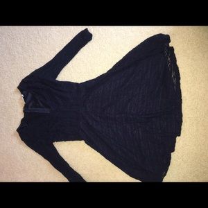 navy long sleeve dress